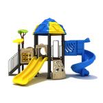 Outdoor Custom Playground Plastic Slide Anti UV Garden Powder Coated For Kids