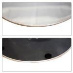 7.4kg Gold Plated Stainless Steel Edge Drawing Surface Barber Chair Bottom