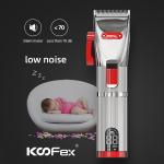 15W Cordless Beards Electric Hair Clippers Silver LCD Display For Hotel