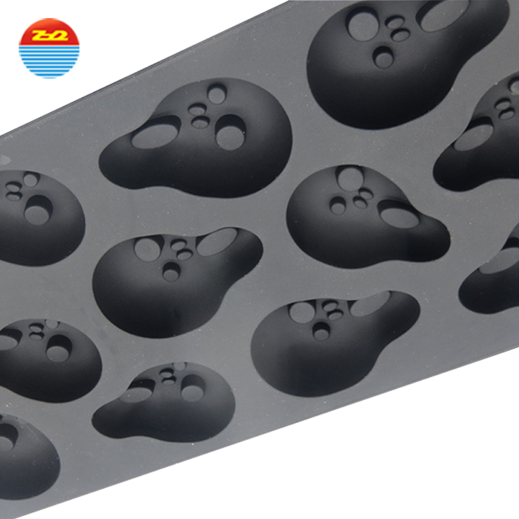 Novelty easy release scream shaped non plastic large wholesale make your own custom personalized silicone ice cube tray mold