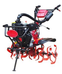 Quality 173F Diesel Agriculture Tiller Machine 4 Gear Positions Rotary Power Tiller wholesale