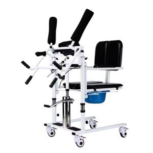 Quality Reliable Quality Adjustable Height Manual Patient Transfer Lift Chair Hydraulic Lift Wheelchair for Paralyzed Use wholesale