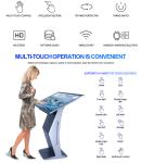 Qtenboard Custom Logo Mall Guide Luxury Cafe Kiosk Good Quality Moving Airport