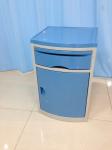 ABS Bedside Cabinet Drawer Cabinet , Hospital Bedside Cabinet Two Towel Rack
