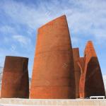 Outdoor Nature Rusted Metal Sculpture , Large Corten Steel Architecture