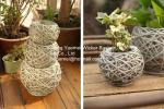 home dicorative wicker garden baskets wicker flower plant baskets manufacturer