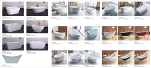 Quality Circular Shape Solid Surface Stone Bathtub Freestanding Tub ABS Material wholesale
