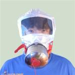 Filter type fire self rescue mask, smoke self rescue breathing apparatus, family