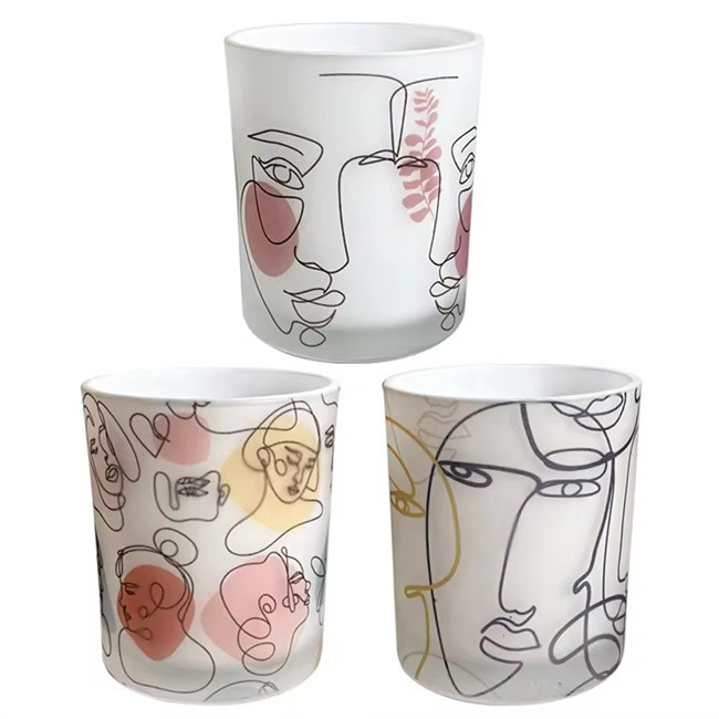Matte Candle Vessels Painted Large Empty Candle Container Candles Jars