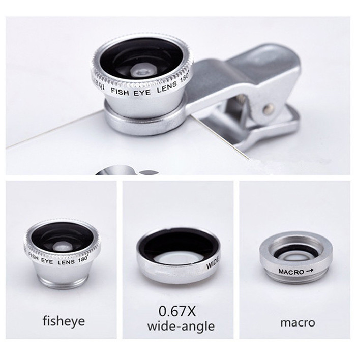 3 In 1 Wide Angle Telephoto Zoom Camera Lens Shoot Larger Range Scenery