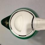 Green Metal Electric Tea Kettle Seamless Welding High Thermal Efficiency