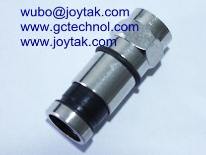 F male compression connector coaxial connector waterproof for CATV RG6 coaxial