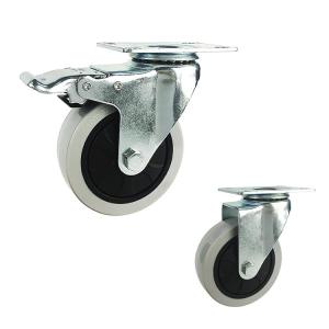 Quality 220lbs Loading Industrial Trolley Wheels , PP 5 Inch Trolley Wheels wholesale