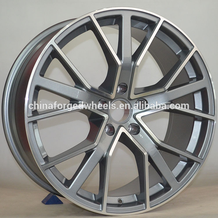 Car Rims 20" For Audi RS6 / Gun Metal Machined Customized 20" Forged Alloy Rims