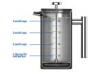1000ml 34oz Stainless Steel French Press Coffee Pot Double Wall Matte Black