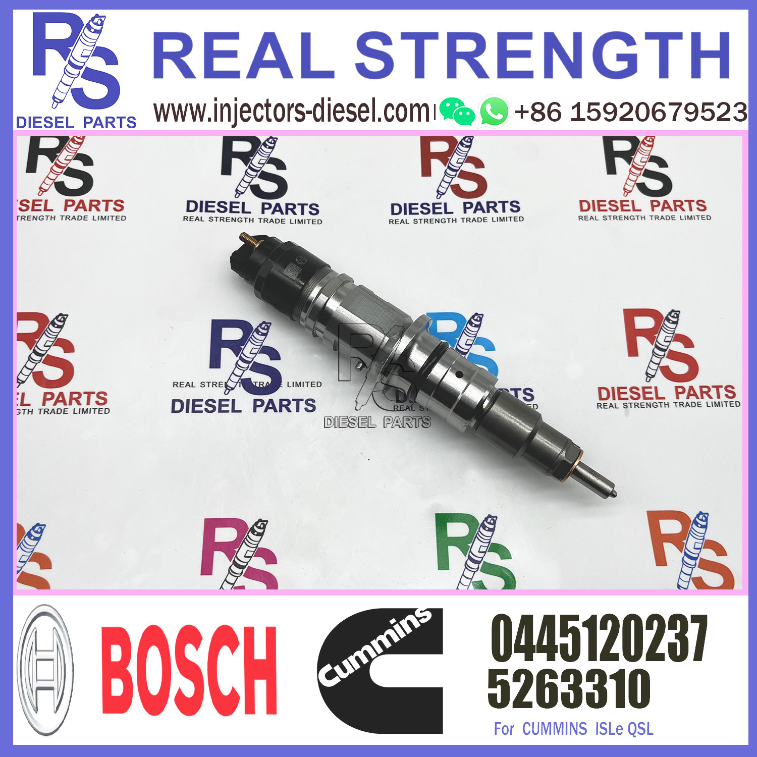 PC220-8 excavator 6D107 QSB6.7 diesel engine fuel injector 6754-11-3011 injection nozzle 0445120231 5263262