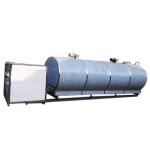 Horizontal 20000L Milk Cooling Tank AISI Stainless Steel