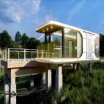 Sleep Pod Container Home for Capsule House Outdoor Mobile Tiny Houses Steel