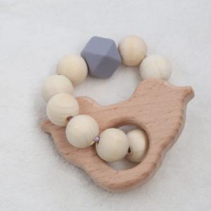 Quality Jewelry Crochet Teething Ring Personalised Organic Wooden Teethers wholesale
