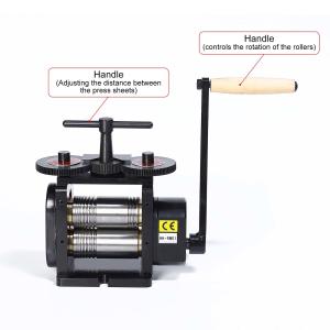 Quality Small Jewelry Manual Rolling Mill Machine 110/130mm 110V-220V wholesale