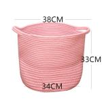 Decorative Custom Woven Cotton Rope Laundry Toys Candy Storage Fabric Container