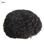 Full Lace Hair Units for Black Men Afro Curly African American Toupee Hairpiece