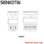 Modern rectangular furniture handle for cabinet ,kitchen hardware