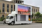 Outdoor Led Truck Advertising , P6 Mobile LED Display Billboard Hire 32*32 Dots