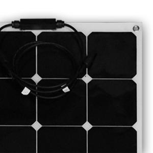 Quality 110W SunPower Flexible Solar Panels , Black Semi Flexible Solar Panel For Boat wholesale