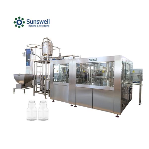 Cheap Mango Juice Filling Machine Automatic Plastic Sealing Square Bottle 15000BPH for sale