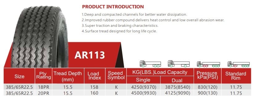 Solid Type Aulice 385 65r 22.5 Tires / 20PR Quarry Truck Tires
