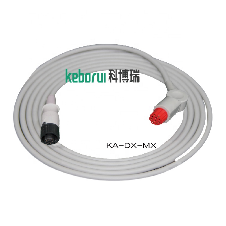 PE Insulation IBP Adapter Cable Compatible For GE Datex Monitor To Medex Transducer