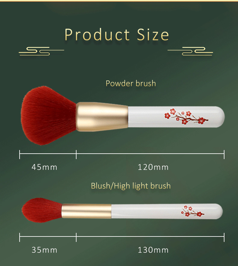 Pattern Makeup Brush Travel