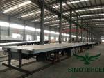 13m Container Flat Bed Semi Trailer 60tons 3 Axles Semi Trailer