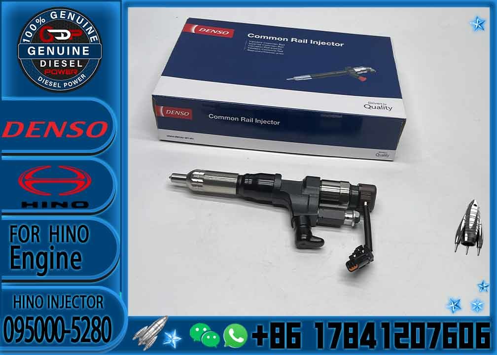 New Diesel Common Rail Densos Injector 095000-5280 095000-5281 For HINO Truck Engine J08E 23910-1360