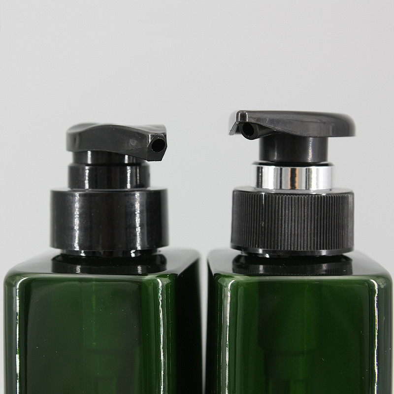 Blackish Green Cuboid 550ml Eco Shampoo Bottles