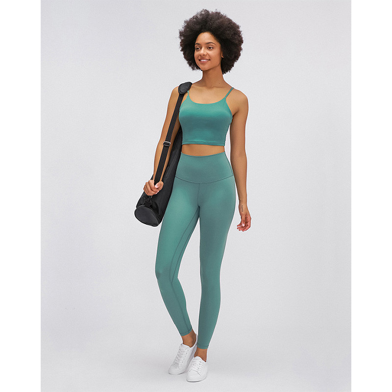 Athletic Gym Tummy Control Pocket Yoga Pants Leggings Naked Feel Active Stretch
