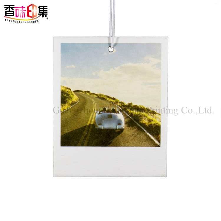 Customized Logo Scented Hanging Paper Air Freshener For Car
