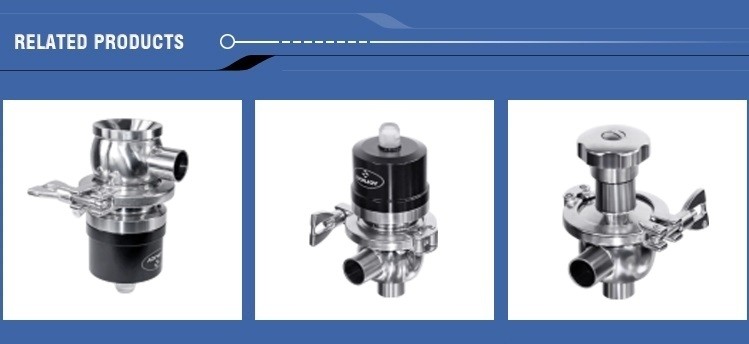 316L DN50 Tank Bottom ss diaphragm valve EPDM Gasket Welding Ends
