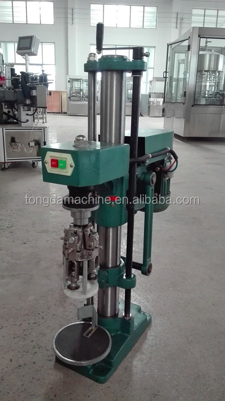 glass bottle aluminium cap sealing machine, small bottling plant, filling line liquid machine