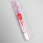 4 Inch Glass Cigarette Bat One Hitter Pipe Recycling Hookah Tube 12mm Diameter