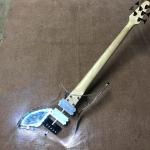High quality LED light acrylic electric guitar rosewood fingerboard, free
