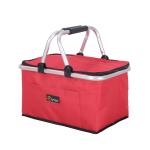 35L Large Picnic Basket Shopping Travel Camping Grocery Bags 2 Layers of