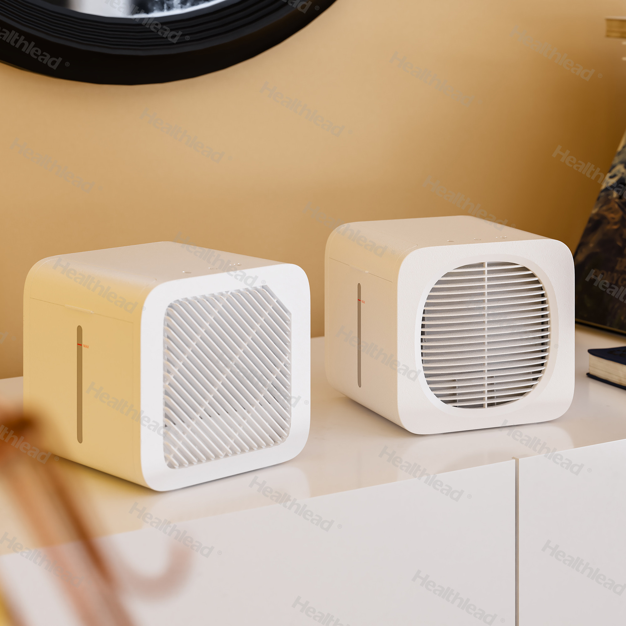 Desktop Hepa Humidifier Purifier PP+HEPA+UV Filter Low Noise 45dB/A Air Cleaner And Humidifier