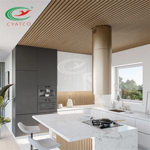 Quality SGS Interior Vertical Wood Slat Wall Durable Soundproof For Studio wholesale