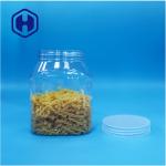 Unique Shaped Plastic PET Dried Food Fruits Candies Jars Flat Screw Top Lid