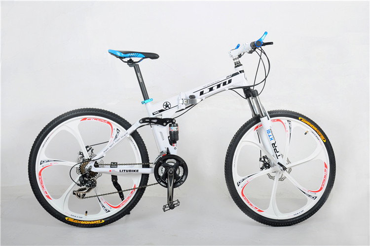 Factory price OEM 6 spoke mag alloy wheel Shimano 21/24/27/30 speed aluminium alloy chinese folding MTB