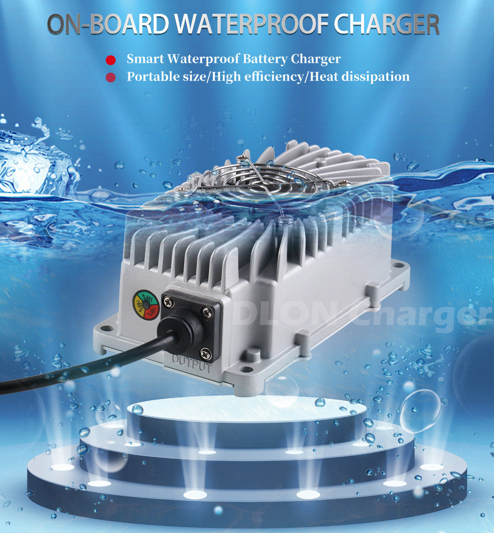 DLON factory IP67 48v battery charger waterproof 48V 5A lead acid / lithium / lifepo4 battery charger