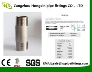 Quality full coupling npt male b16.11 a105 nipple pe npt carbon steel pipe nipple wholesale