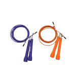 Steel Wire 2.7mm Coated Fitness Skipping Rope , 18cm Handle Bearing Jump Rope